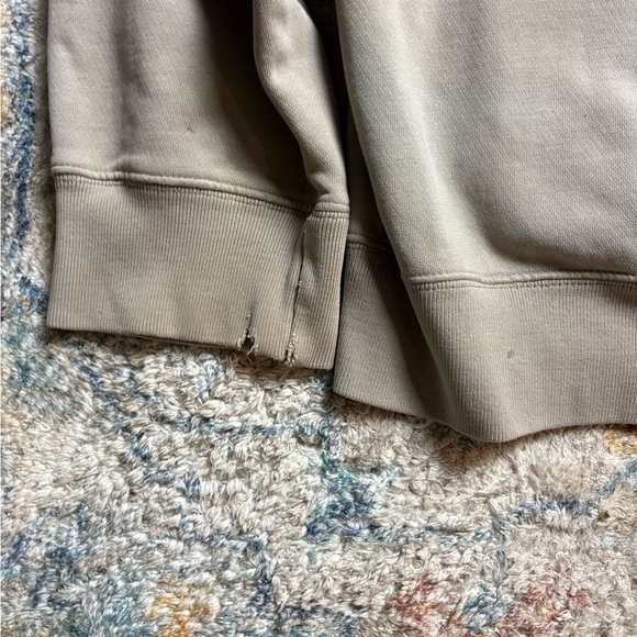 Vintage Stussy Beige Blank Zip-up Hoodie Size XL - Picture 9 of 10